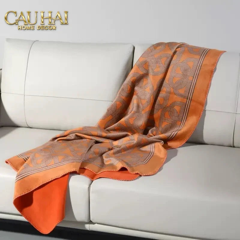 Chăn Sofa Fauve Velour Gris Acier Patiné Étain Velvet Blanket 150-CẬU HAI HOME DECOR