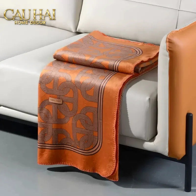 Chăn Sofa Fauve Velour Gris Acier Patiné Étain Velvet Blanket 150-CẬU HAI HOME DECOR