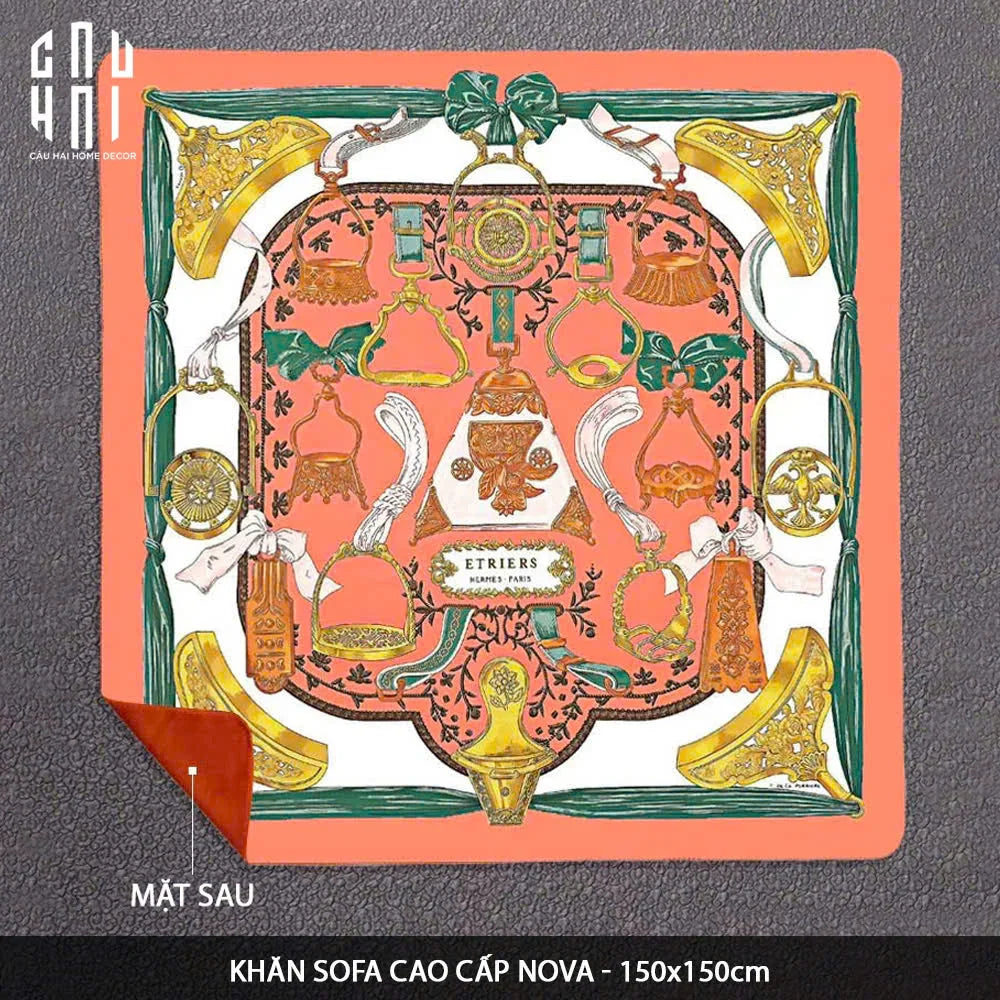 CHĂN SOFA NHUNG CAO CẤP NOVA VELVET BLANKET - 150x150 CM-CẬU HAI HOME DECOR
