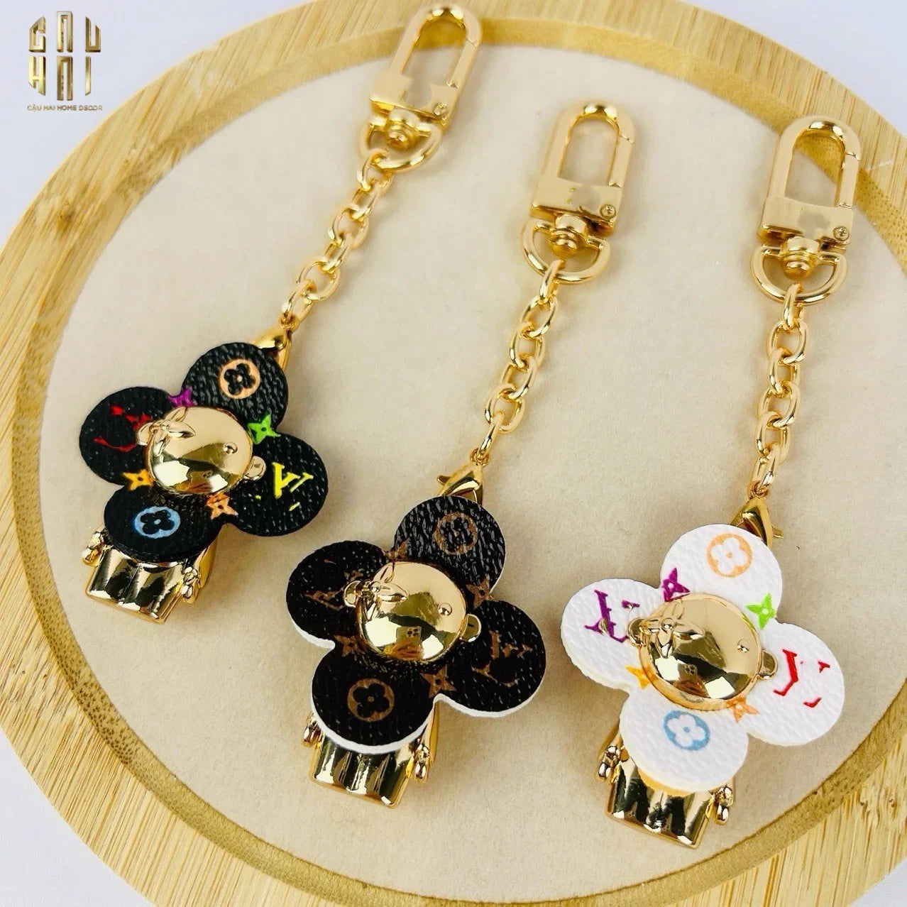 CHARM TÚI GOLDEN COLORFUL MONO LOUIS VIVIENNE-CẬU HAI HOME DECOR