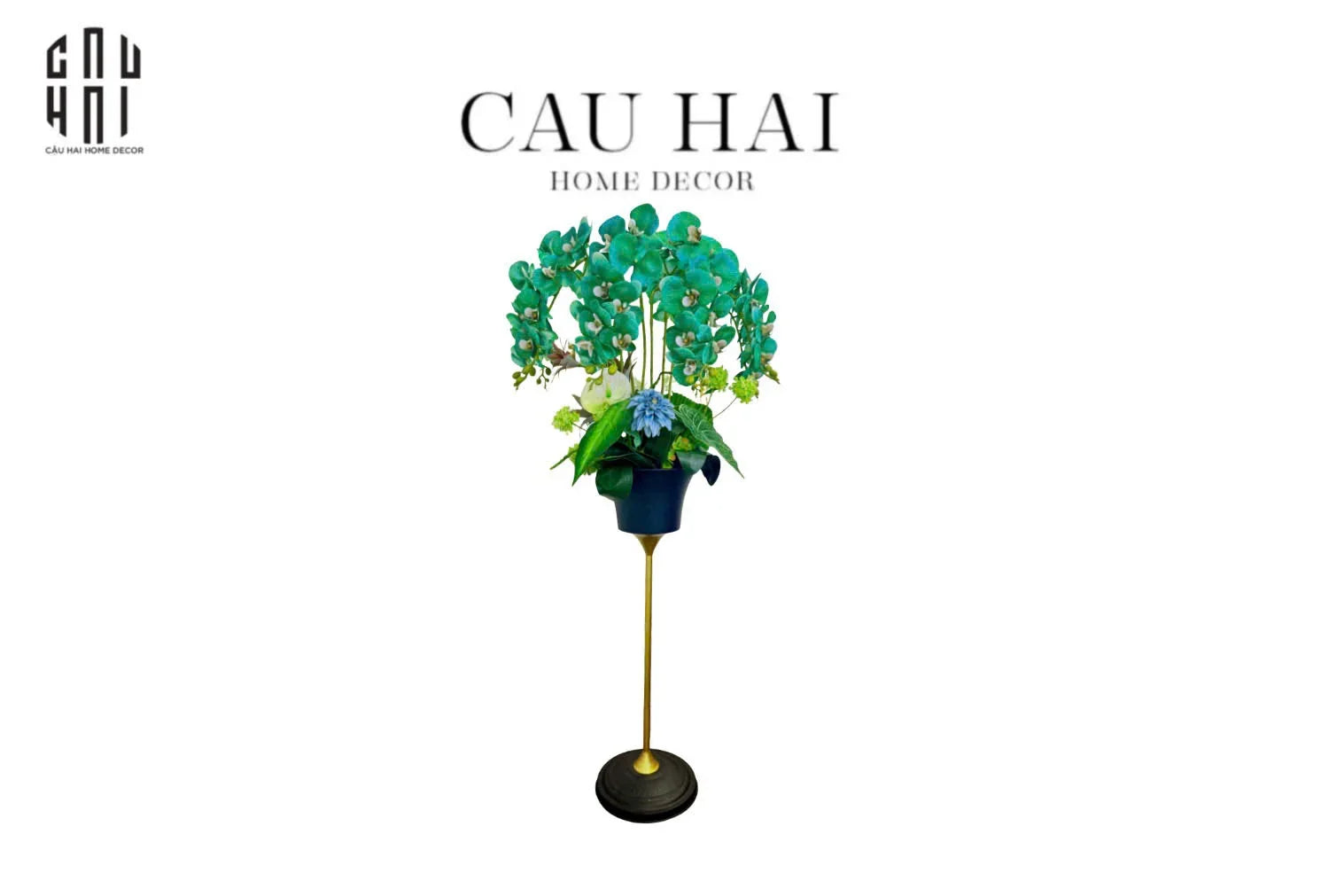 CHẬU HOA LAN ORCHID - EMERALD GRACE-CẬU HAI HOME DECOR