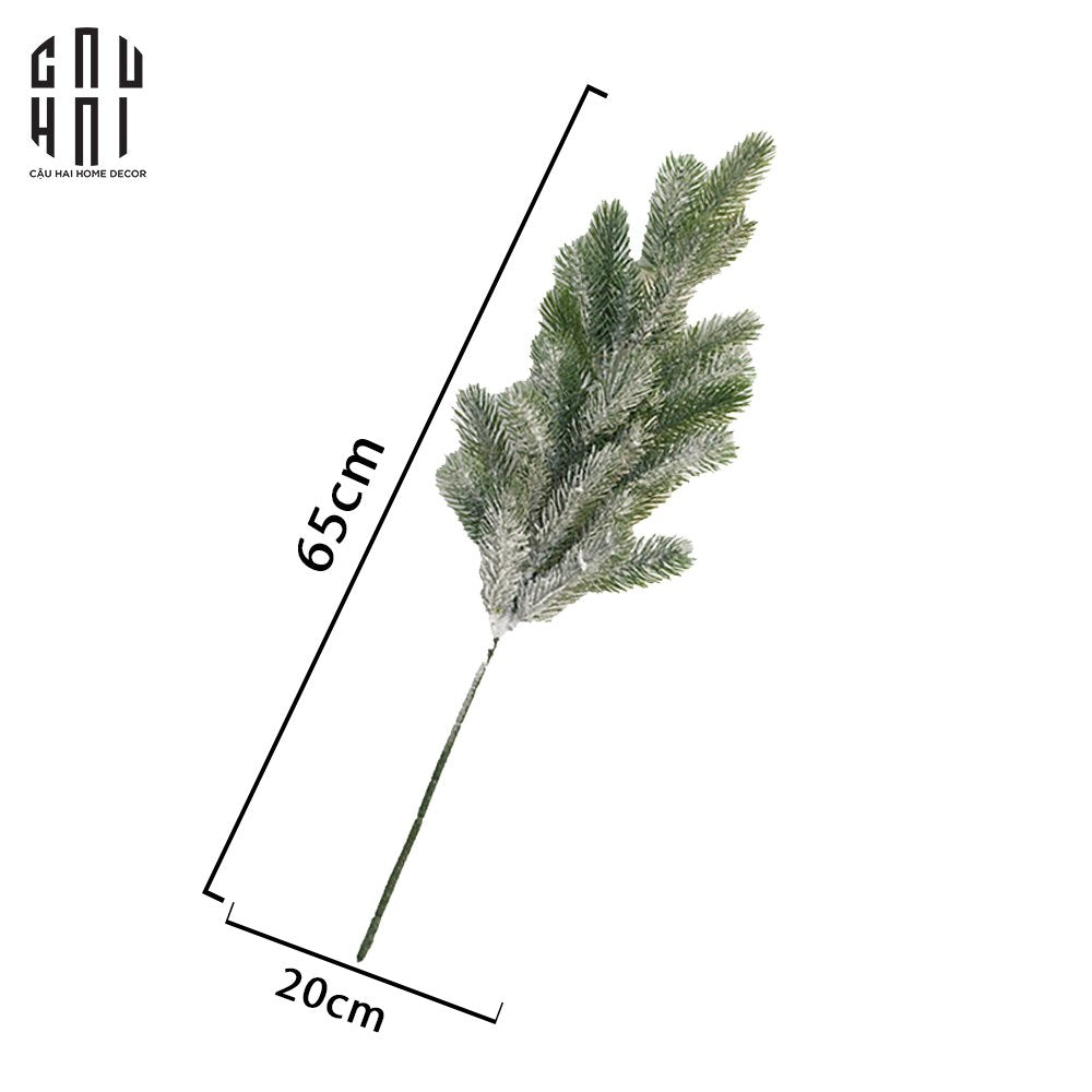 Christmas Pine Branch Snow-Hoa Lụa-CẬU HAI HOME DECOR
