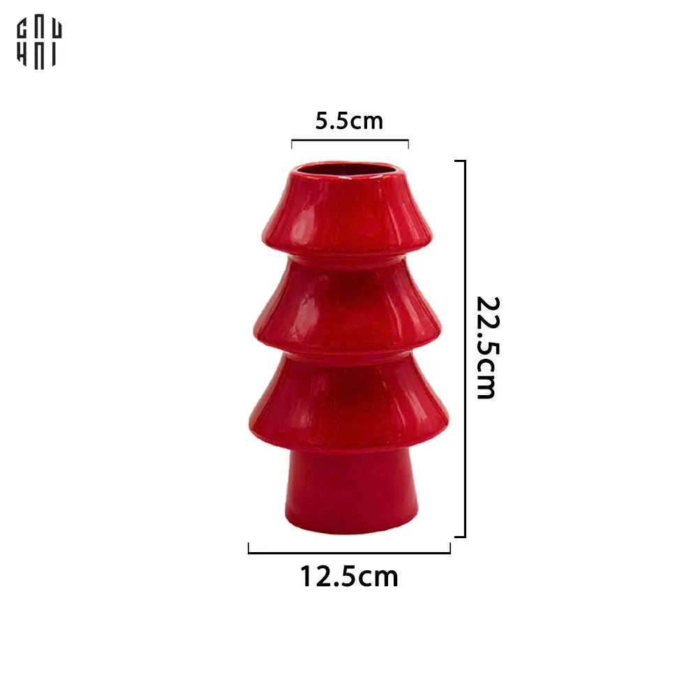 CHRISTMAS - RED PINE TREE-CẬU HAI HOME DECOR