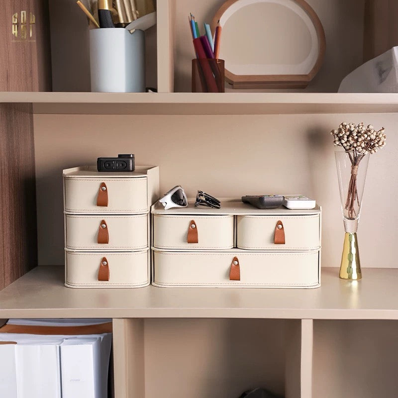 COMBO 2 HỘP LƯU TRỮ DA PU MODERNING-CẬU HAI HOME DECOR