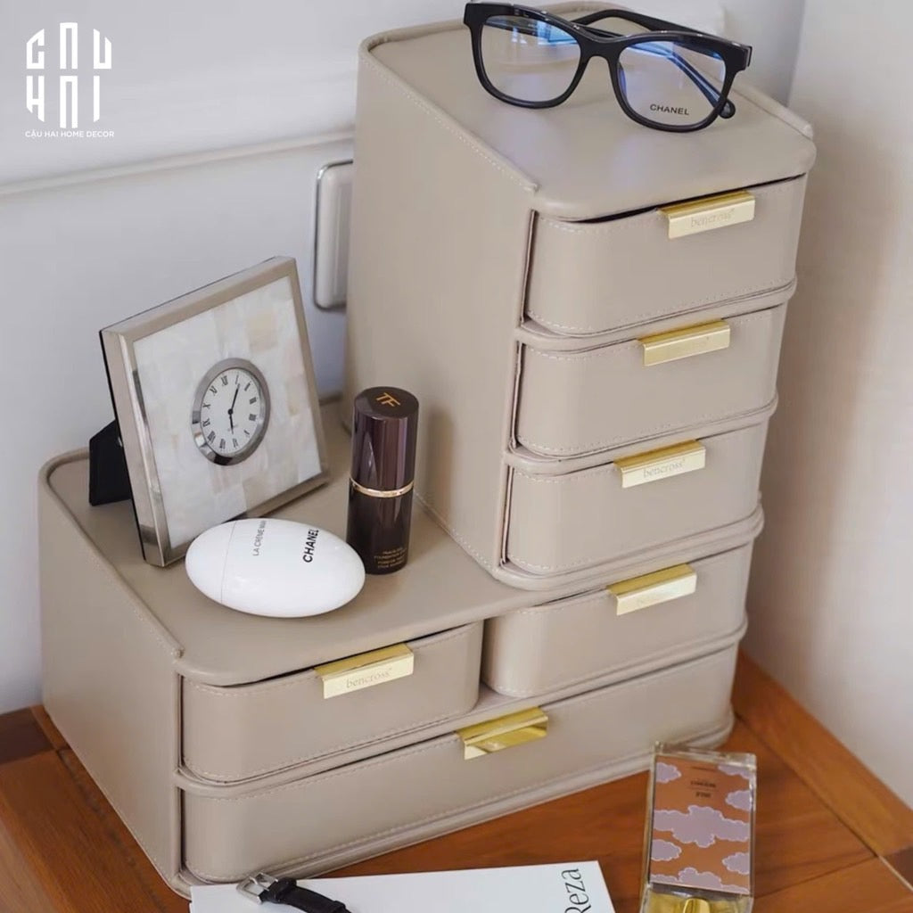 COMBO 2 HỘP LƯU TRỮ DA PU MODERNING-CẬU HAI HOME DECOR