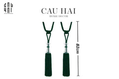 Cột Màn Đôi Émeraude Crystal Tassel Curtain Tieback 82Cm-CẬU HAI HOME DECOR