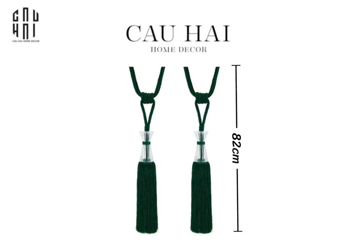 Cột Màn Đôi Émeraude Crystal Tassel Curtain Tieback 82Cm-RÈM & MÀN CHE-CẬU HAI HOME DECOR