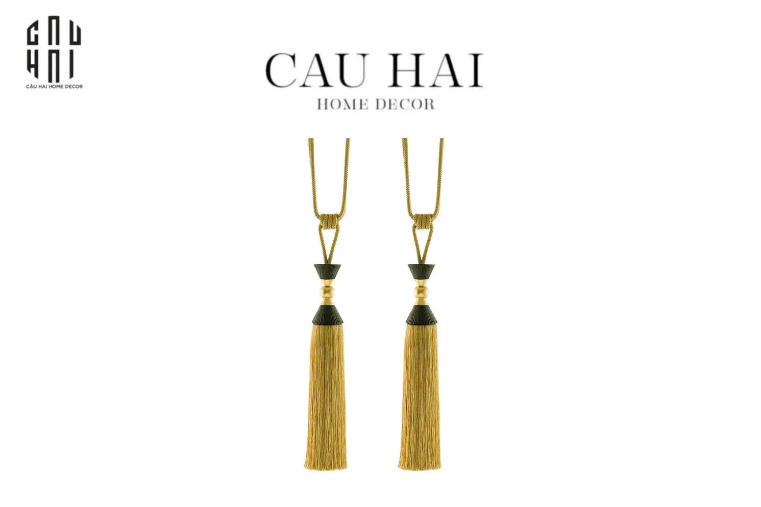 Cột Màn Đôi Lumière Éclat Tassel Curtain Tieback 87Cm-RÈM & MÀN CHE-CẬU HAI HOME DECOR
