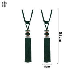 Cột Màn Emerald Bling Bling Tassel Curtain Tieback 2Pcs - 85Cm-CẬU HAI HOME DECOR