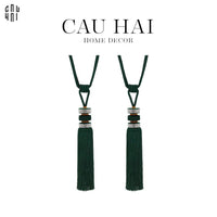 Cột Màn Emerald Bling Bling Tassel Curtain Tieback 2Pcs - 85Cm-CẬU HAI HOME DECOR