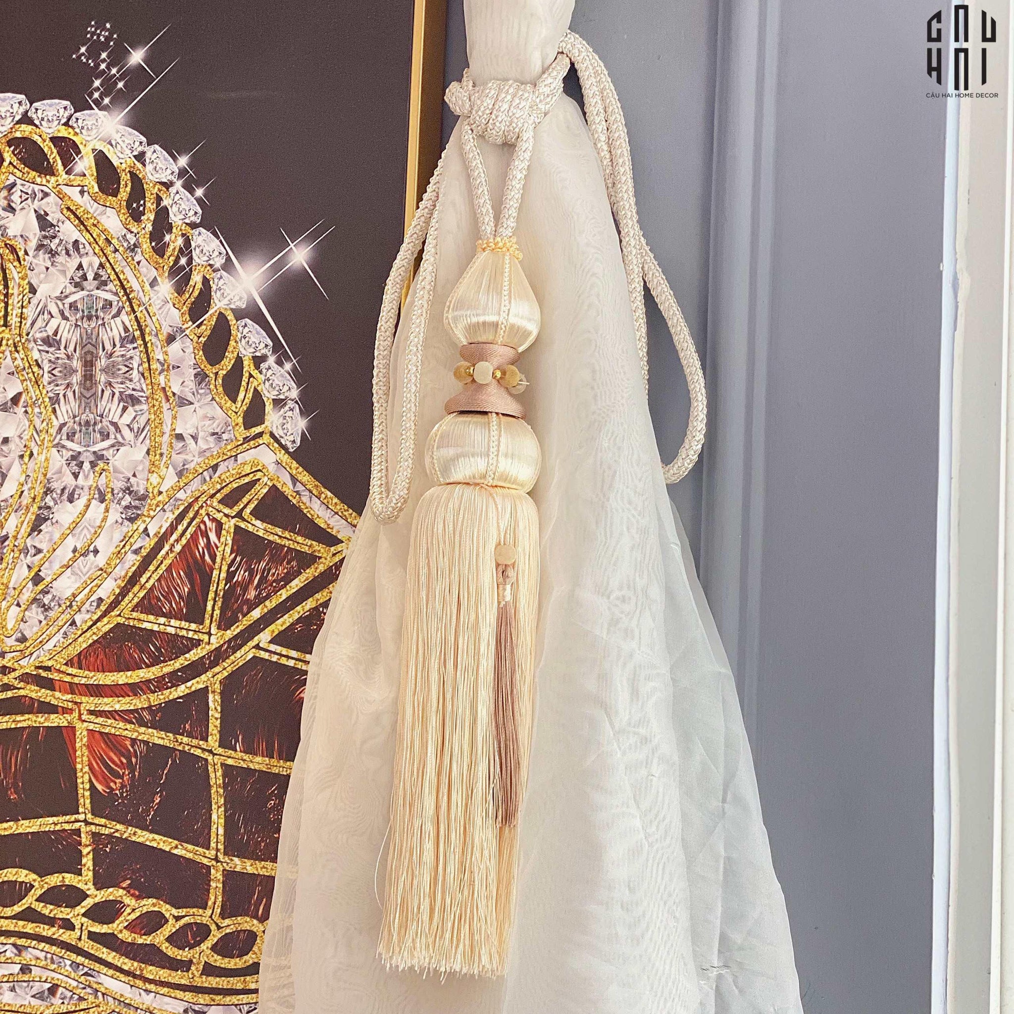 Cột Màn Erie Tassel Curtain Tieback 2Pcs 85Cm-CẬU HAI HOME DECOR