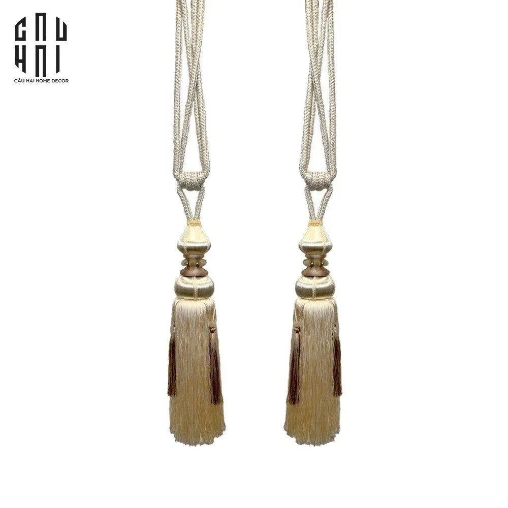 Cột Màn Erie Tassel Curtain Tieback 2Pcs 85Cm-CẬU HAI HOME DECOR