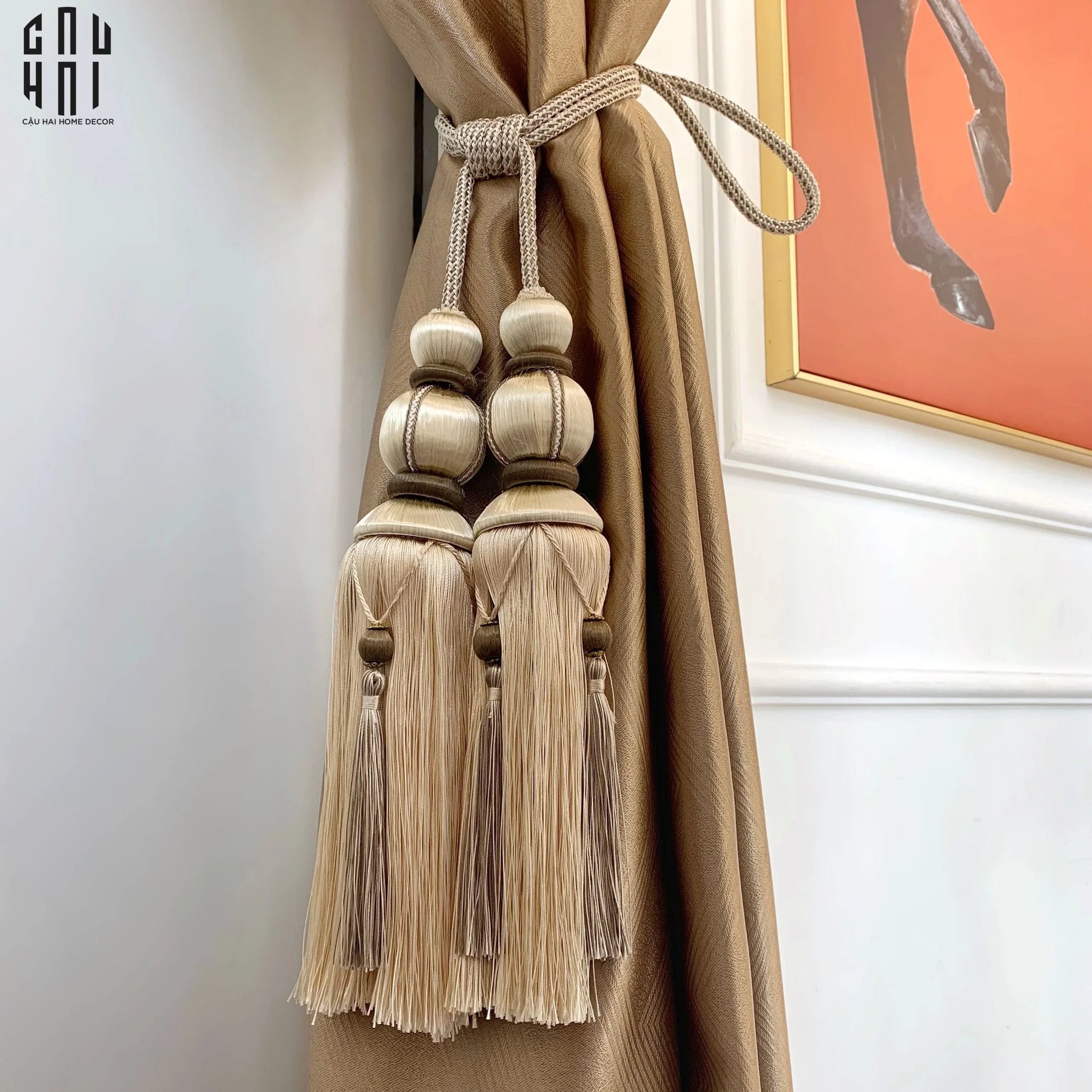 Cột Màn Rita Tassel Curtain Tieback 2Pcs 2Pcs-CẬU HAI HOME DECOR