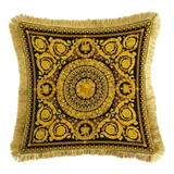 Maison Couture - Vỏ Gối Nhung Chenille Medusa V Class - Crete de Fleur - Noir Gold 45