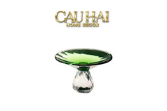 Critalleries Couture - Đĩa Trái Cây Pha Lê Emerald Vert Malachite Fruit Plates 9.5x15-CẬU HAI HOME DECOR