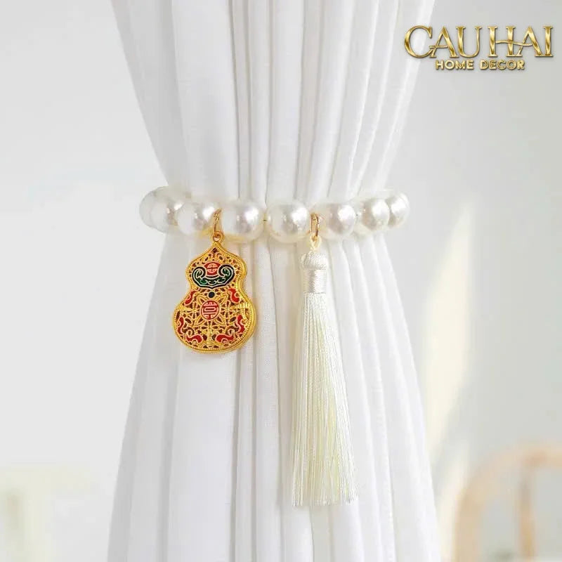 Curtain Holdbacks - Set 2 Cột Màn Ngọc Trai Perle de La Mer-CẬU HAI HOME DECOR