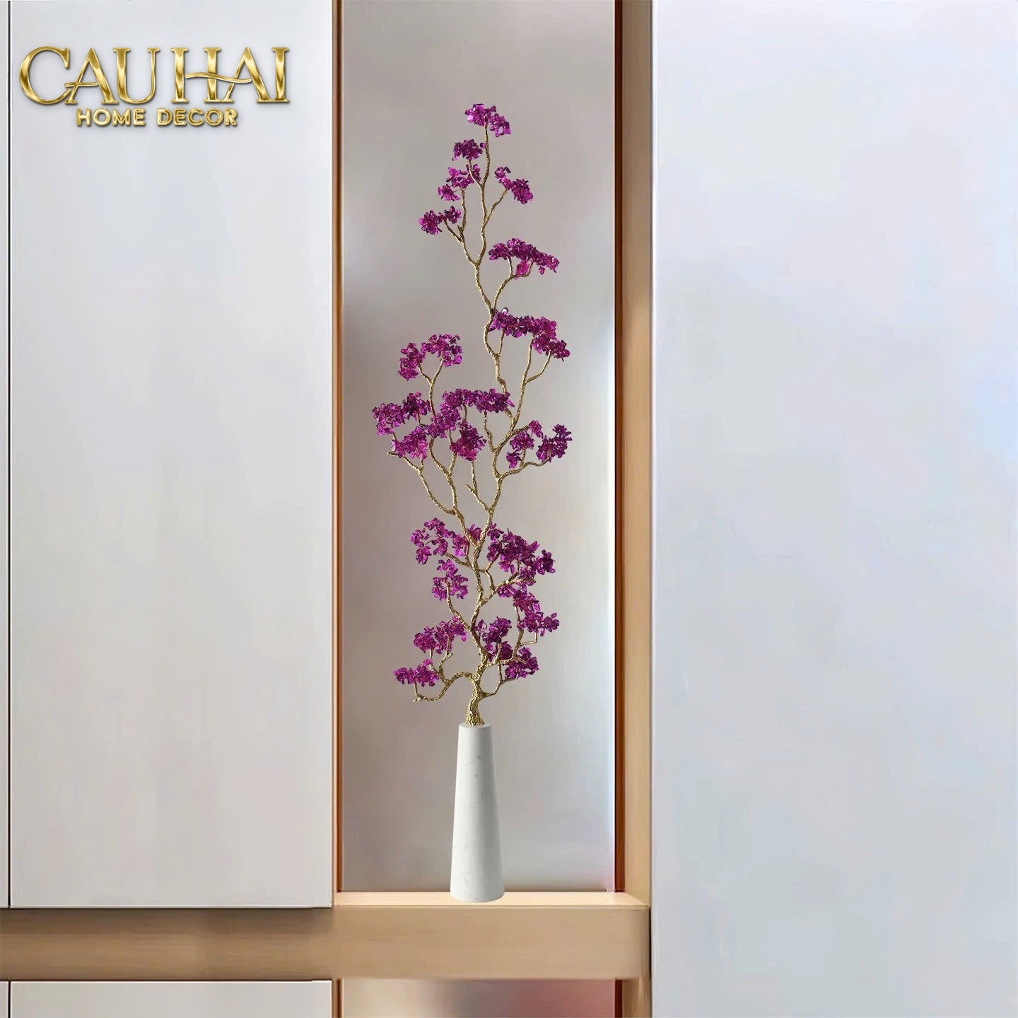 Home Couture - Tượng Lúa Mì Brasson Épi Doré Améthyste Première Galerie-CẬU HAI HOME DECOR