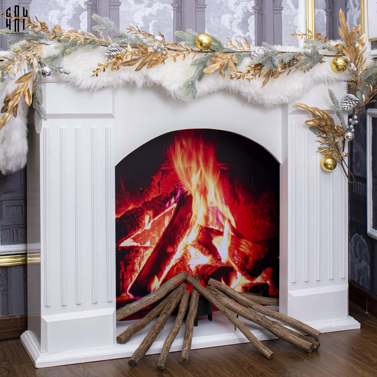 Dây Thông Trang Trí Giáng Sinh - Luxury Christmas Wreath 180cm-TRANG TRÍ GIÁNG SINH-CẬU HAI HOME DECOR
