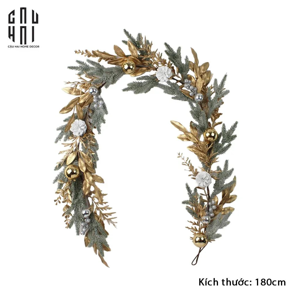 Dây Thông Trang Trí Giáng Sinh - Luxury Christmas Wreath-CẬU HAI HOME DECOR