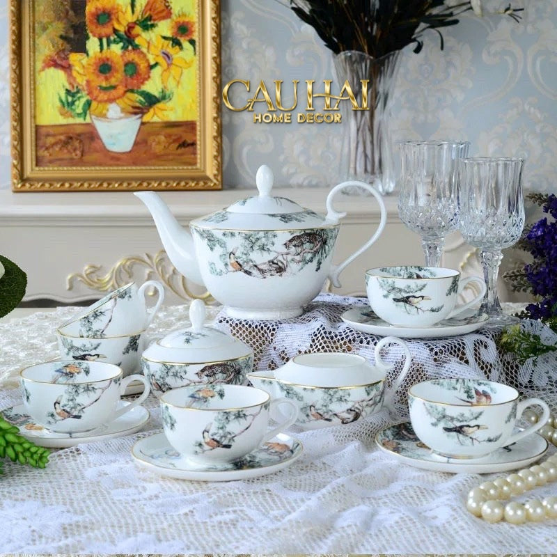 Gift Set Bình Trà Dynasty Jungle 15Pcs-CẬU HAI HOME DECOR