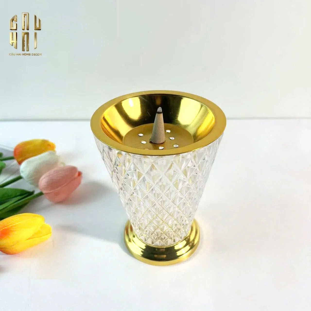 ĐẾ ĐỐT TRẦM LUMIÈRE CONE BURNER-CẬU HAI HOME DECOR