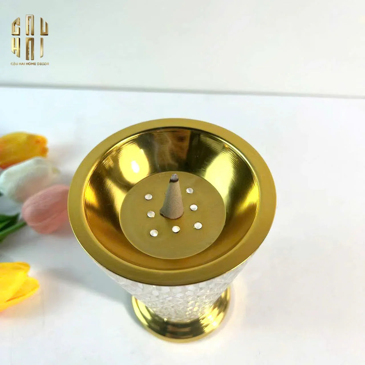 ĐẾ ĐỐT TRẦM LUMIÈRE CONE BURNER-CẬU HAI HOME DECOR