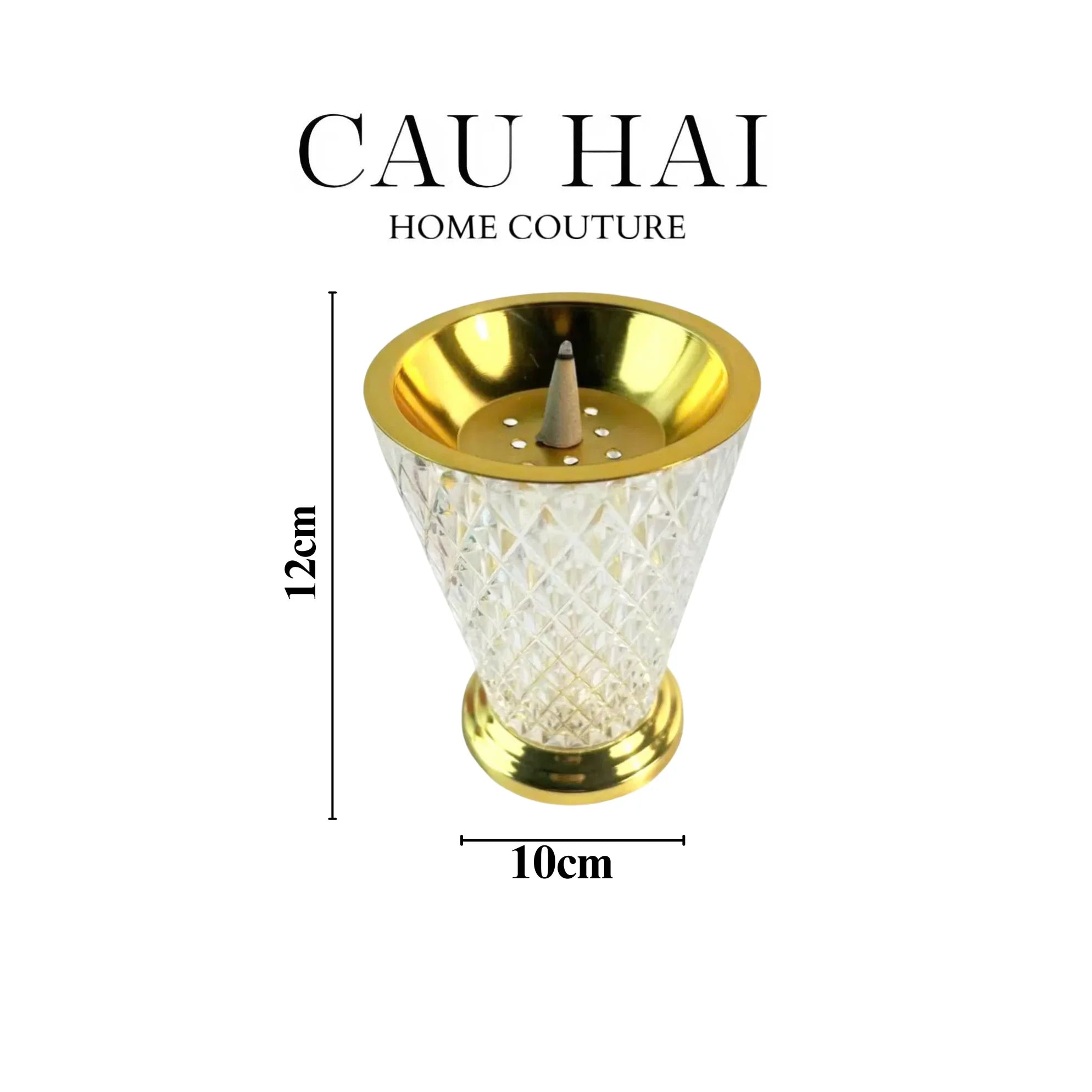ĐẾ ĐỐT TRẦM LUMIÈRE CONE BURNER-CẬU HAI HOME DECOR