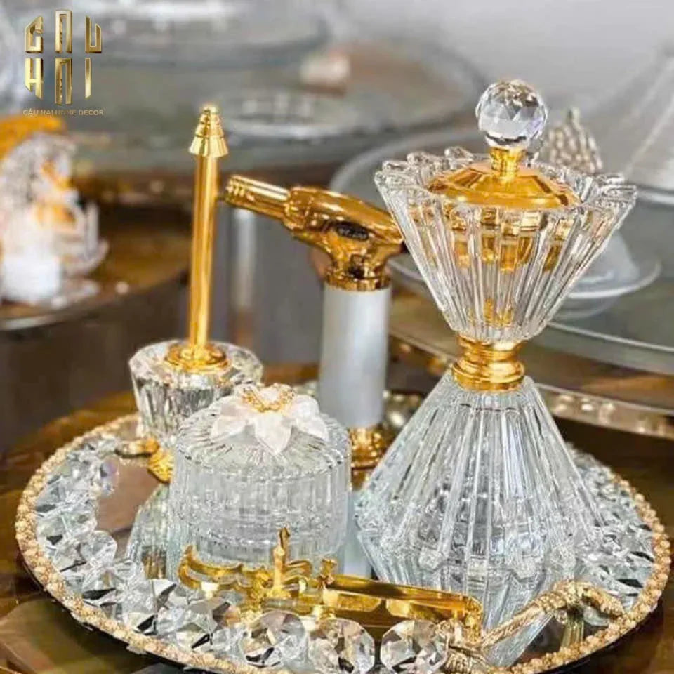 Đế Đốt Trầm Pha Lê La Robe De Lumiere-CẬU HAI HOME DECOR