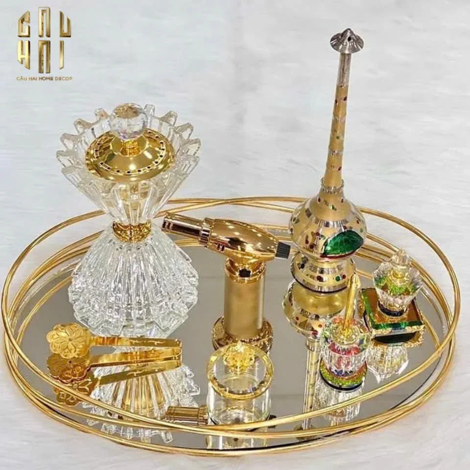 Đế Đốt Trầm Pha Lê La Robe De Lumiere-CẬU HAI HOME DECOR