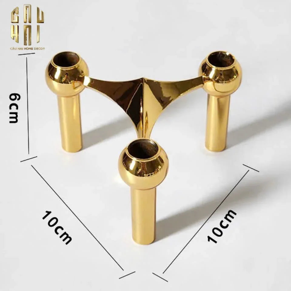 Đế Nến Gilded Hexalink Trilogy Module-ĐẾ NẾN-CẬU HAI HOME DECOR