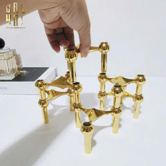 Đế Nến Gilded Hexalink Trilogy Module-CẬU HAI HOME DECOR