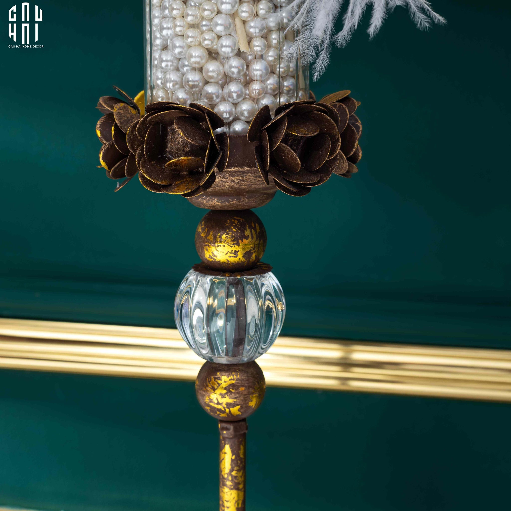 ĐẾ NẾN RUSTIC STEPHANE - BRONZE-CẬU HAI HOME DECOR