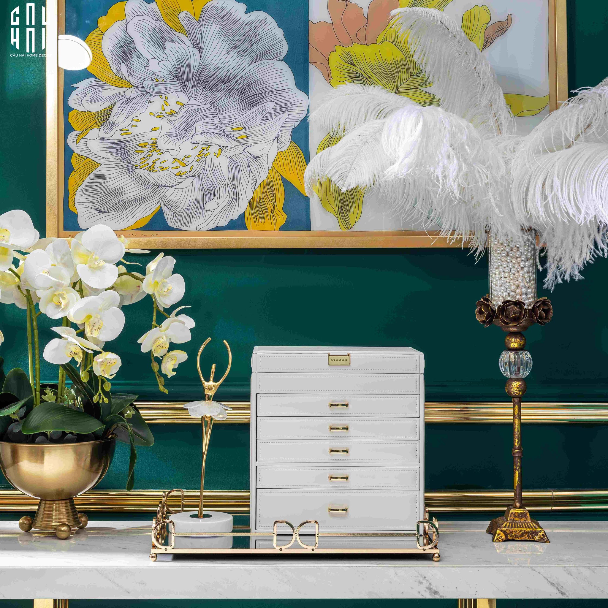 ĐẾ NẾN RUSTIC STEPHANE - BRONZE-CẬU HAI HOME DECOR