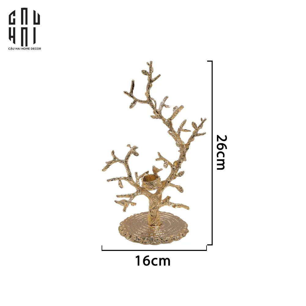 ĐẾ NẾN TRANG TRÍ BLOOMING BIRD AMETHYST SS25-CẬU HAI HOME DECOR