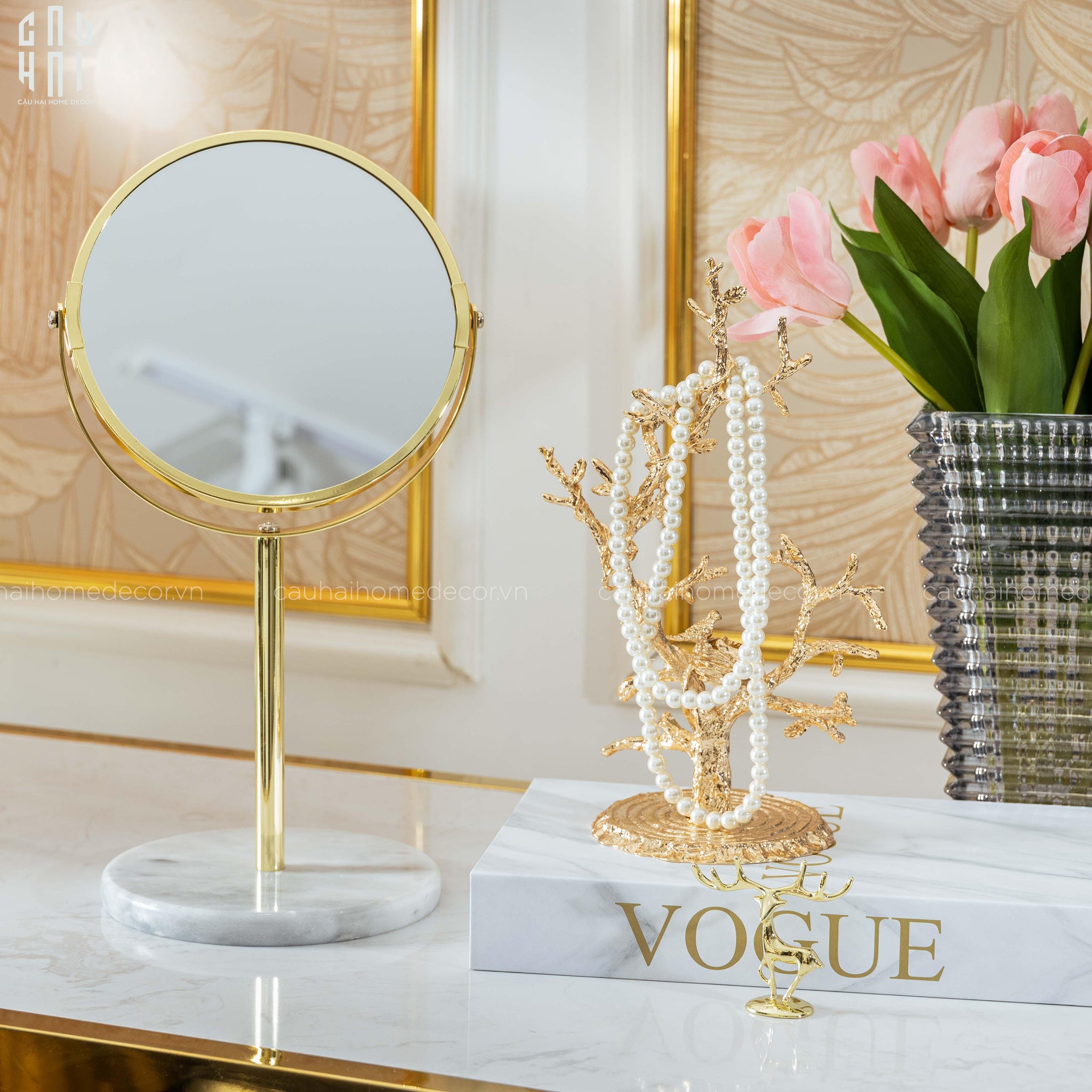 ĐẾ NẾN TRANG TRÍ BLOOMING BIRD AMETHYST SS25-CẬU HAI HOME DECOR