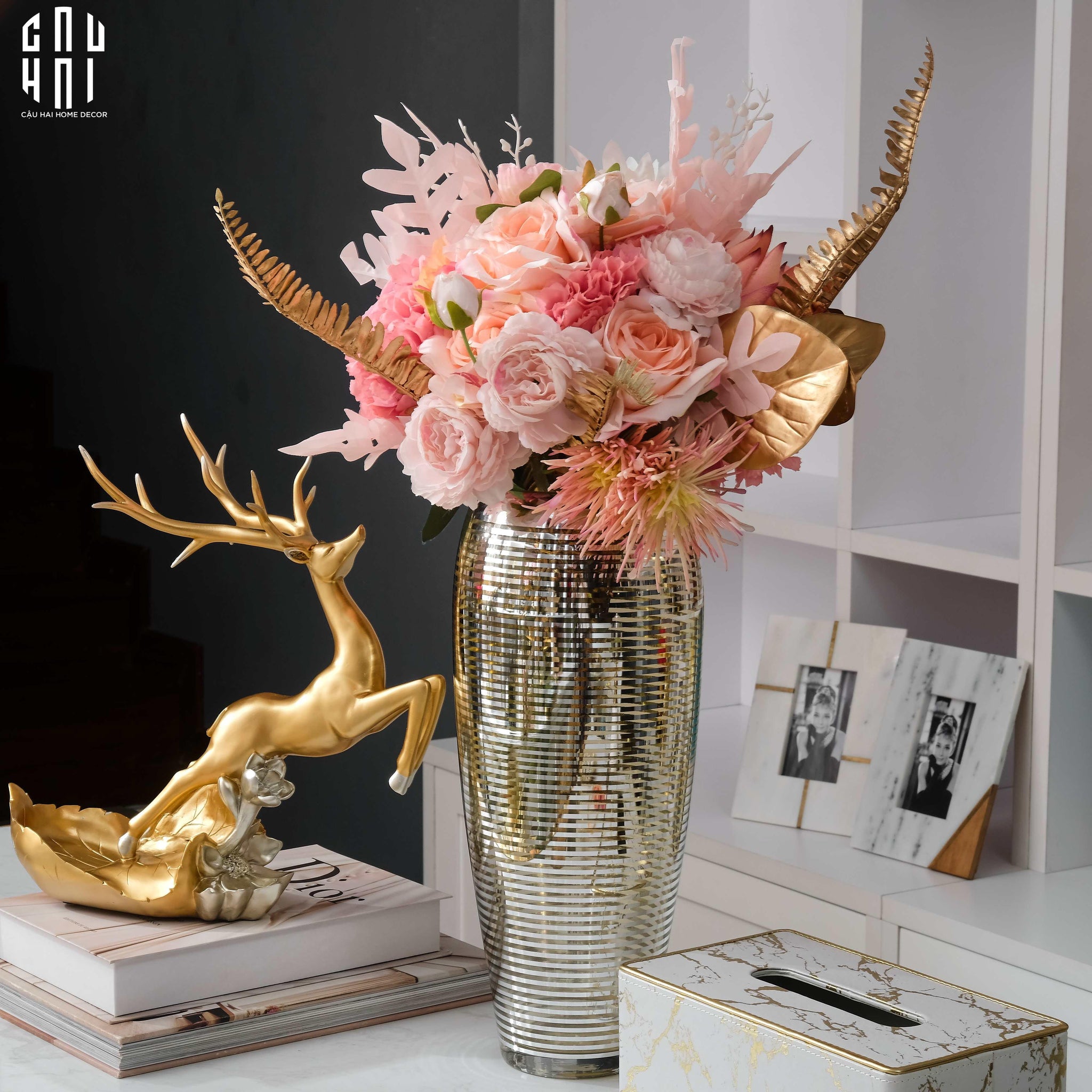 ĐẾ RƯỢU REINDEER-CẬU HAI HOME DECOR