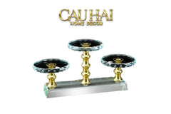 Đế Trụ Trưng Bày Pha Lê 1/3/5 Trụ - Golden Column Cristalleries Display Stand-CẬU HAI HOME DECOR