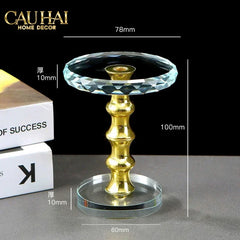 Đế Trụ Trưng Bày Pha Lê 1/3/5 Trụ - Golden Column Cristalleries Display Stand-CẬU HAI HOME DECOR