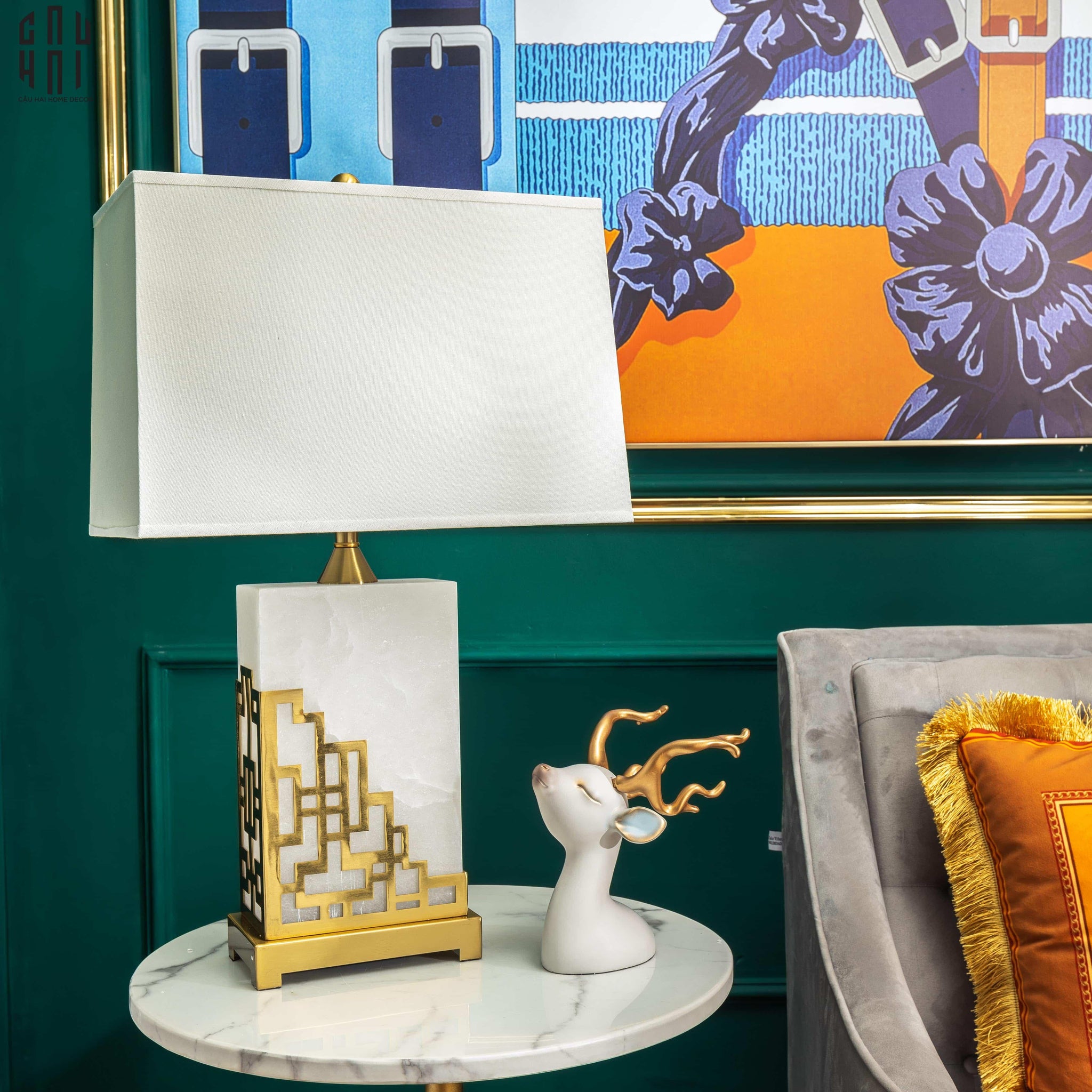 ĐÈN BÀN CLAYTON - CLAYTON SIDE TABLE LAMP-CẬU HAI HOME DECOR