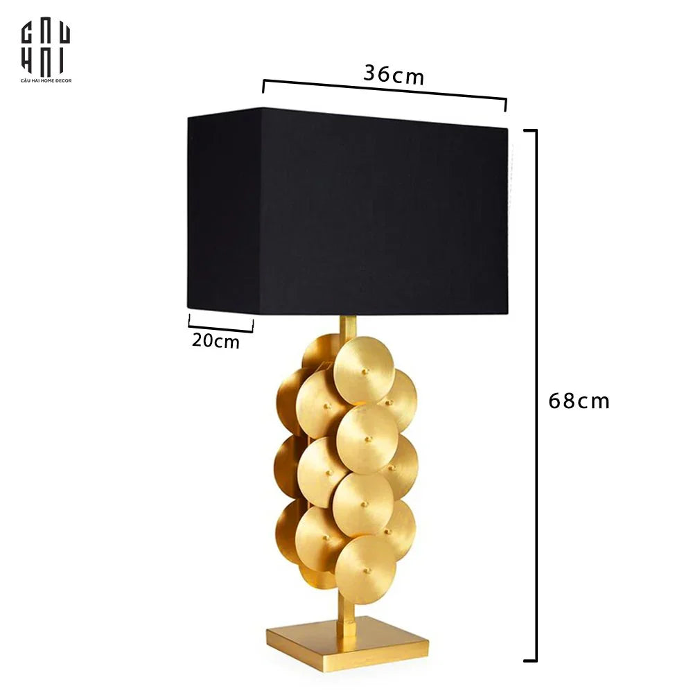 ĐÈN BÀN LÉMAN - LÉMAN GOLDEN SIDE TABLE LAMPSS24-CẬU HAI HOME DECOR