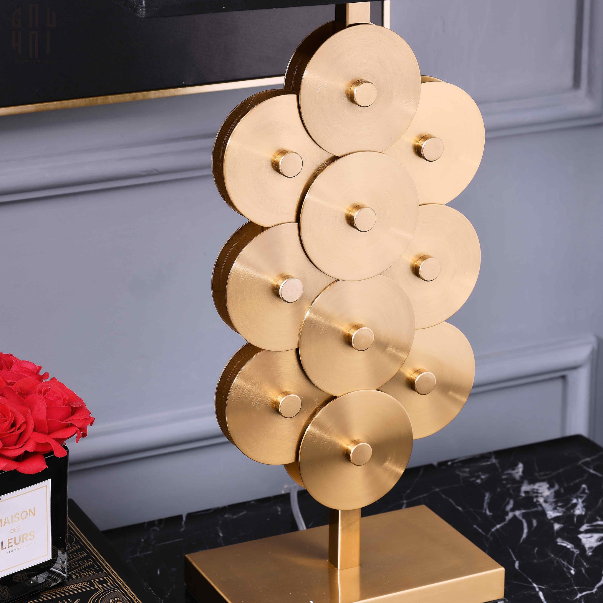 ĐÈN BÀN LÉMAN - LÉMAN GOLDEN SIDE TABLE LAMPSS24-CẬU HAI HOME DECOR