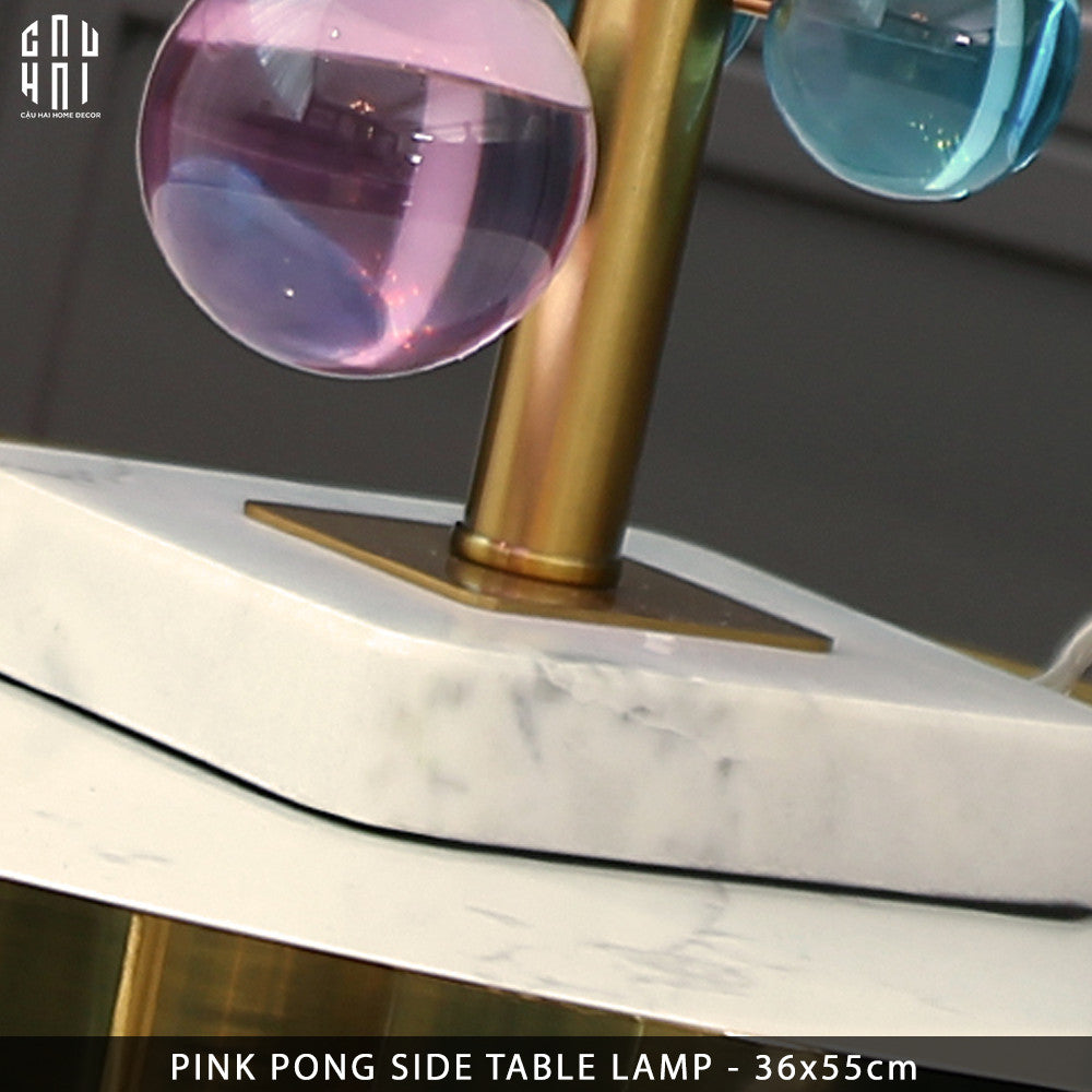 Đèn Bàn Marble Lumière Météore Pink Pong H45-CẬU HAI HOME DECOR