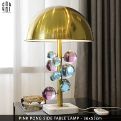 Đèn Bàn Marble Lumière Météore Pink Pong H45-CẬU HAI HOME DECOR