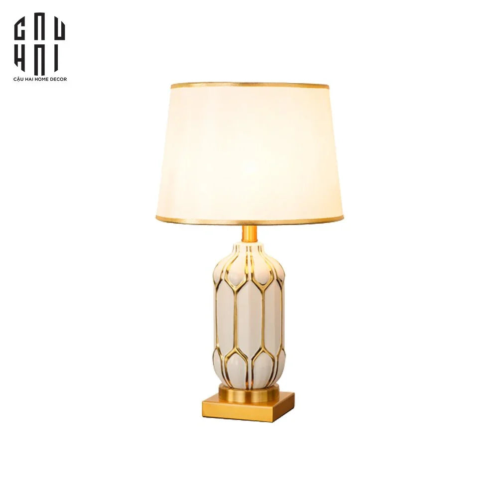 ĐÈN BÀN SEPHORA - SEPHORA PORCELAIN SIDE TABLE LAMP-CẬU HAI HOME DECOR