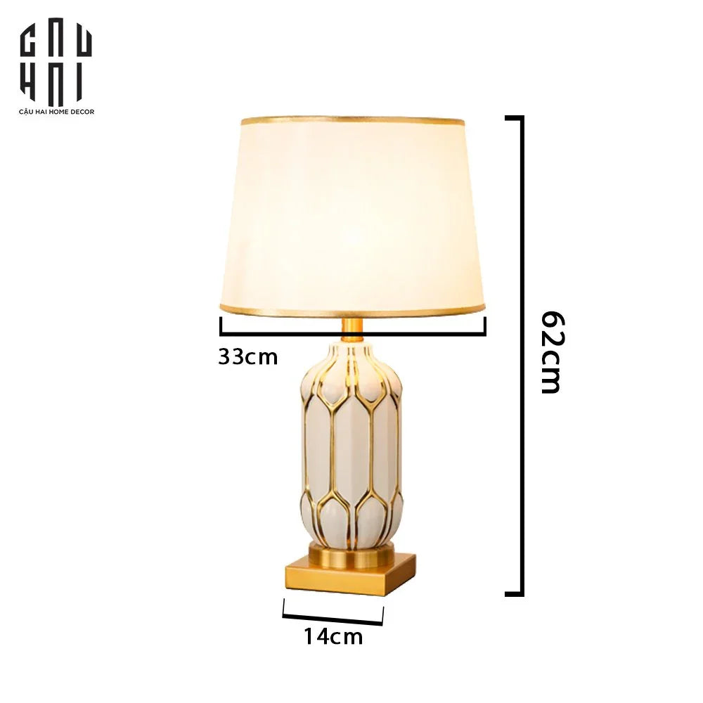 ĐÈN BÀN SEPHORA - SEPHORA PORCELAIN SIDE TABLE LAMP-CẬU HAI HOME DECOR