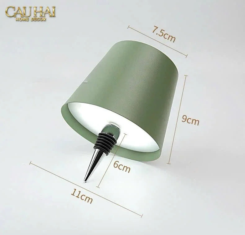 Đèn Led Nút Chai Clip-On Lumière Bottle Lamp - Aqua-Green-CẬU HAI HOME DECOR