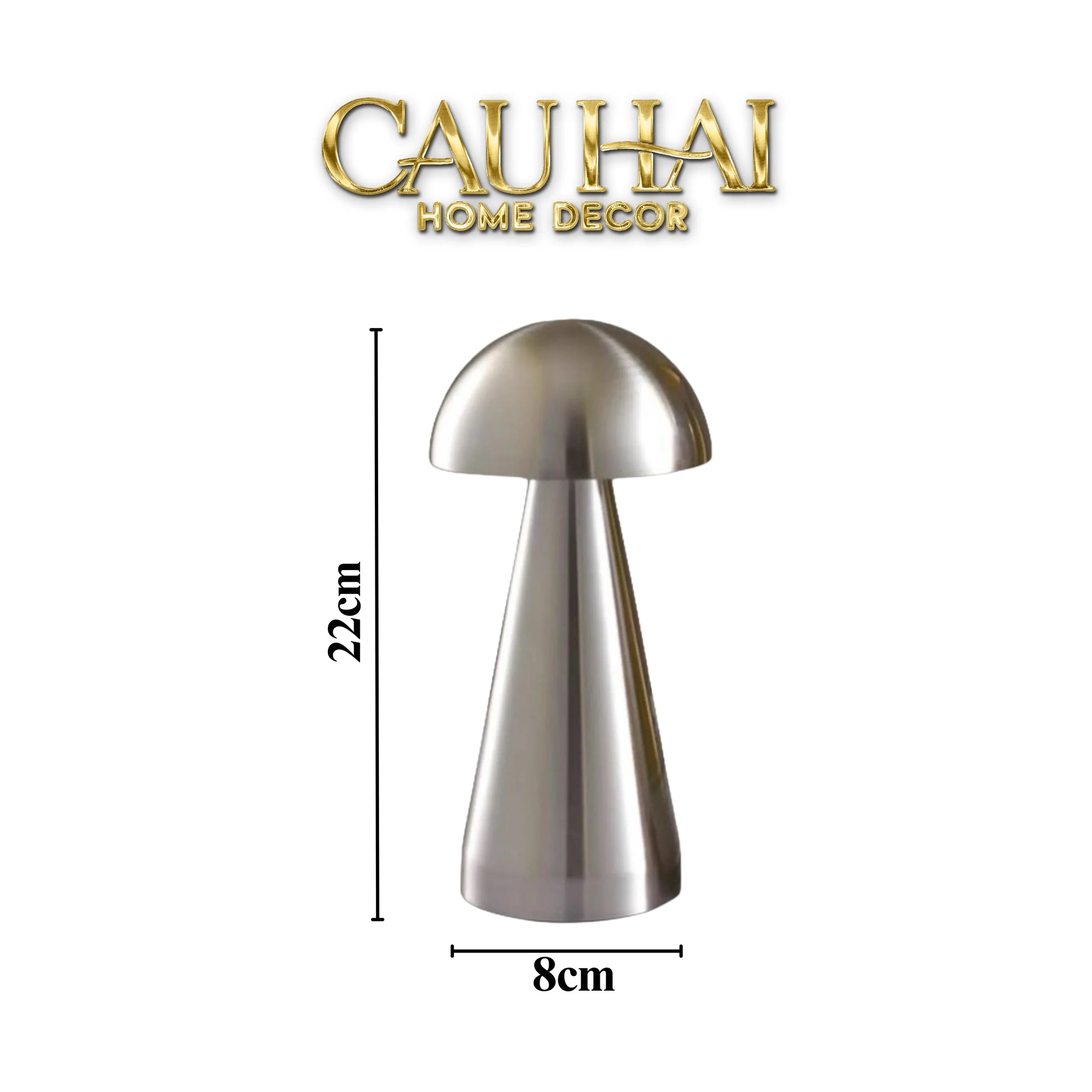Đèn Nấm Bạc Glacier Dome Lamp-CẬU HAI HOME DECOR