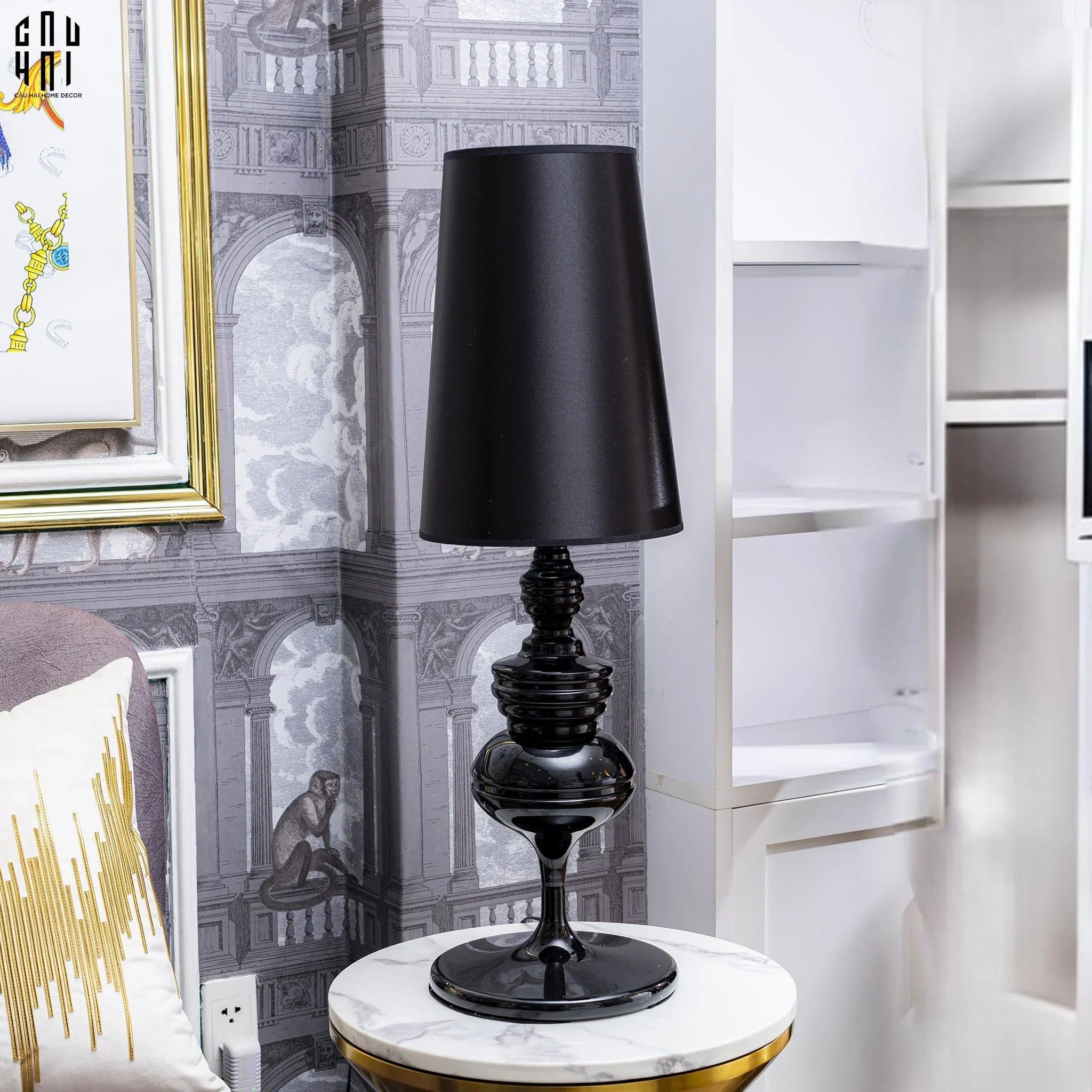 ĐÈN NGỦ ĐỂ BÀN ANDREW BLACK - S78-CẬU HAI HOME DECOR