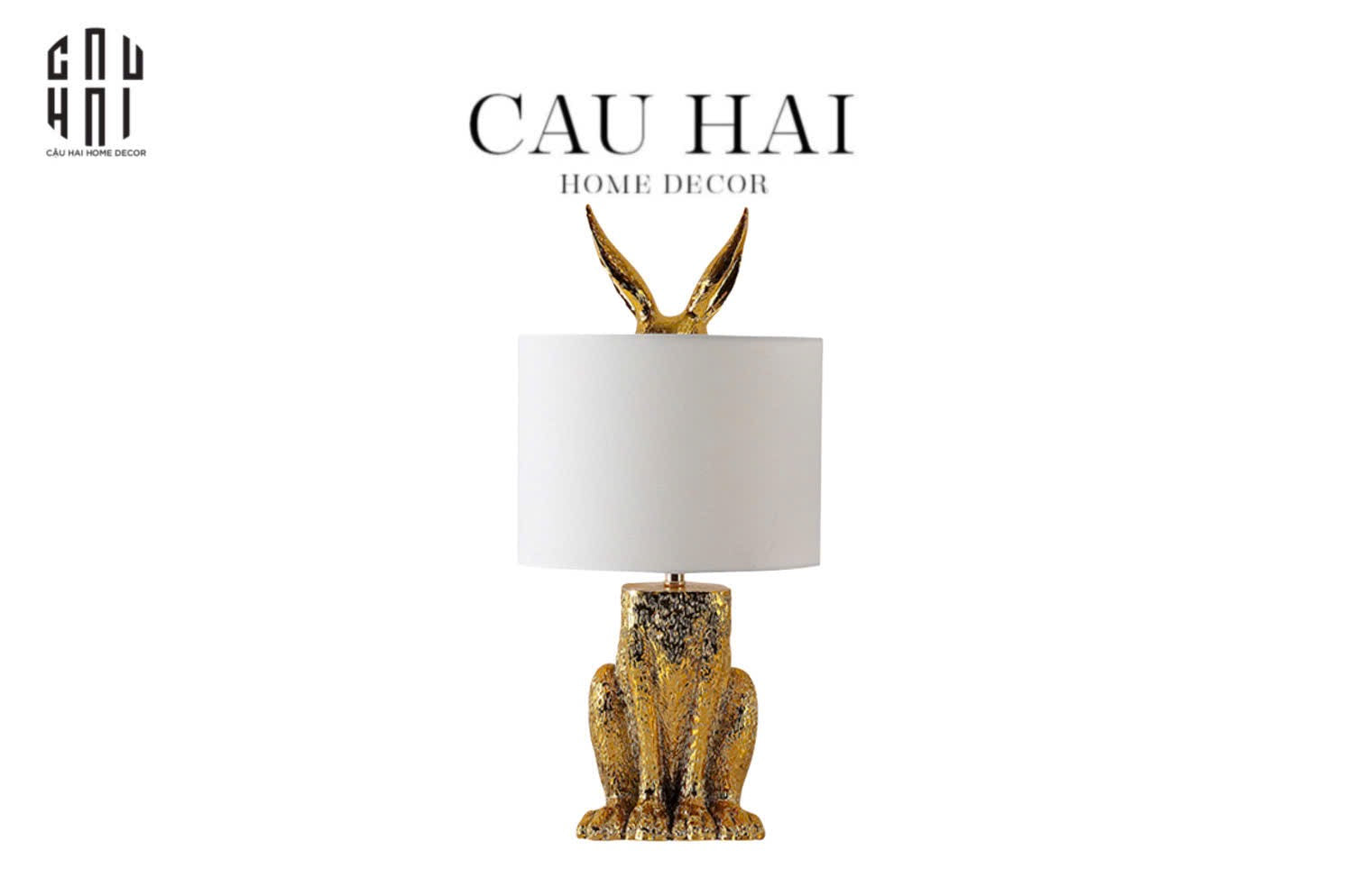 ĐÈN NGỦ ĐỂ BÀN GILDED RABBIT-CẬU HAI HOME DECOR
