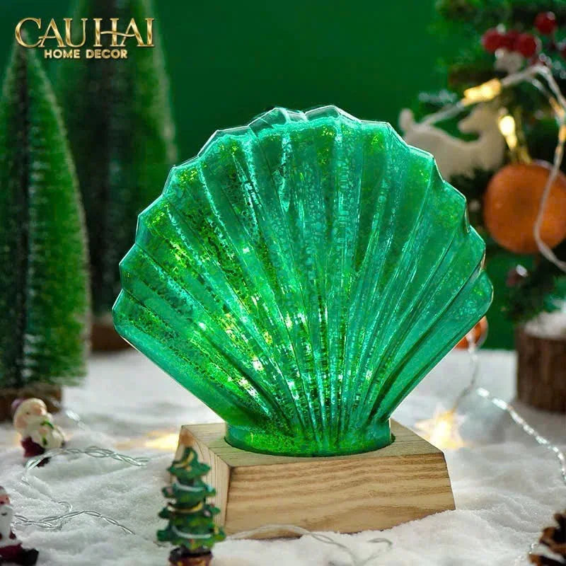 Đèn Trang Trí Emerald Sea - Shell Crystal Light Lamp-CẬU HAI HOME DECOR